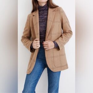 Madewell Larson Windowpane Blazer
